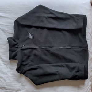 Black New Zealand All Blacks fleece men's jacket. Medium.